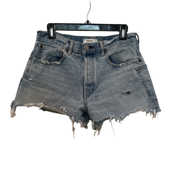 McKendree Shorts Moussy Vintage Denim Distressed cut offs, size 28 - Picture 8 of 11